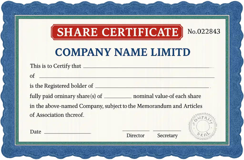 Share Certificate